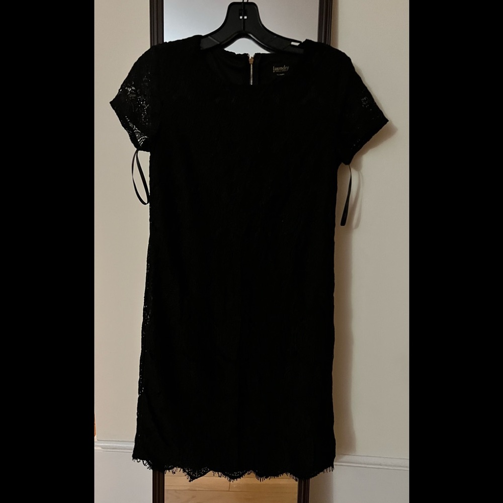 Laundry black lace dress